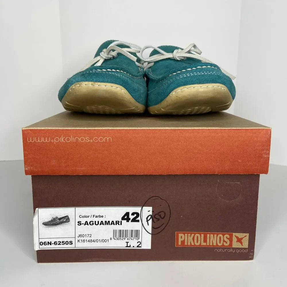Pikolinos Aquamarine Montecarlo Leather Loafers 06N-6250S - Men's Size 8.5-9